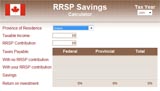 RRSP Savings Calculator